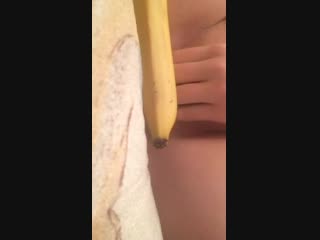 kira kirova offers a private individual with a banana in anal on cam cam