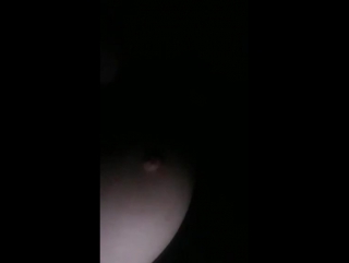 izmirlihatun35 shows chubby boobs lying in the dark on cam